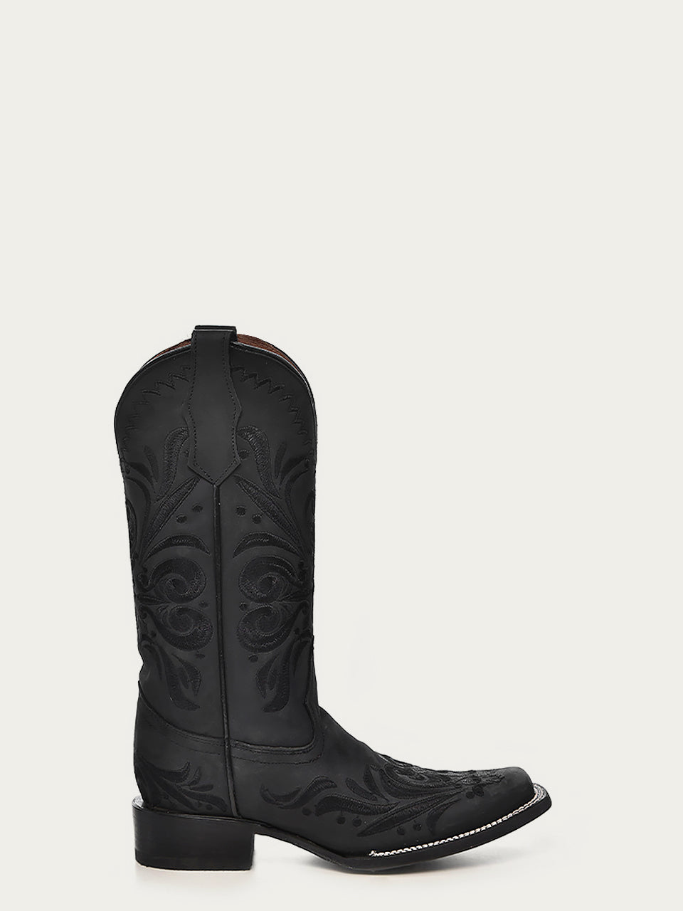 WOMEN’S EMBROIDERY BLACK COWBOY BOOT
