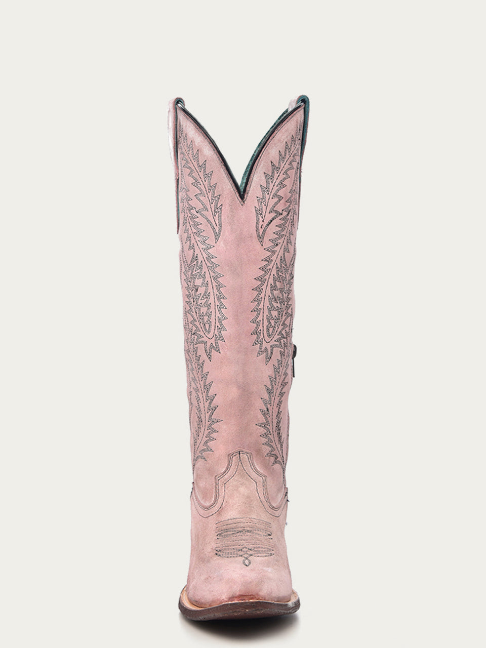 WOMEN'S EMBROIDERY ROSE TALL SNIP TOE COWGIRL BOOT