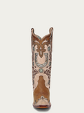 WOMEN'S HORSESHOE EMBROIDERY STUDS, SNIP TOE COWBOY BOOT