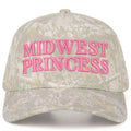 C.C MIDWEST PRINCESS Letter Embroidered Camo Trucker Hat
