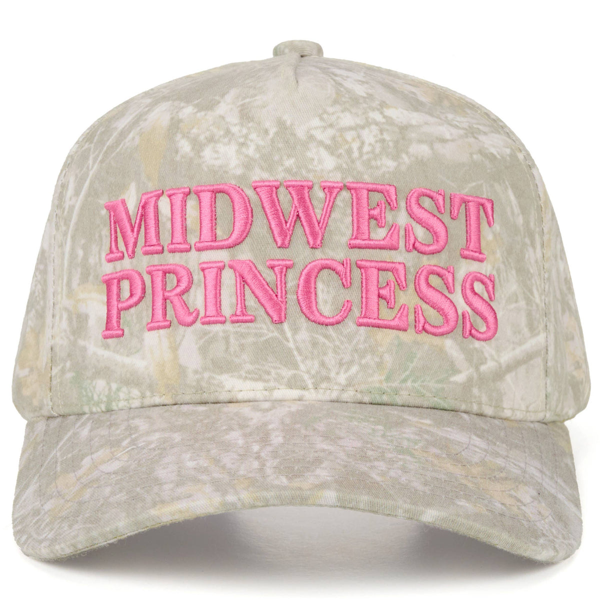 C.C MIDWEST PRINCESS Letter Embroidered Camo Trucker Hat