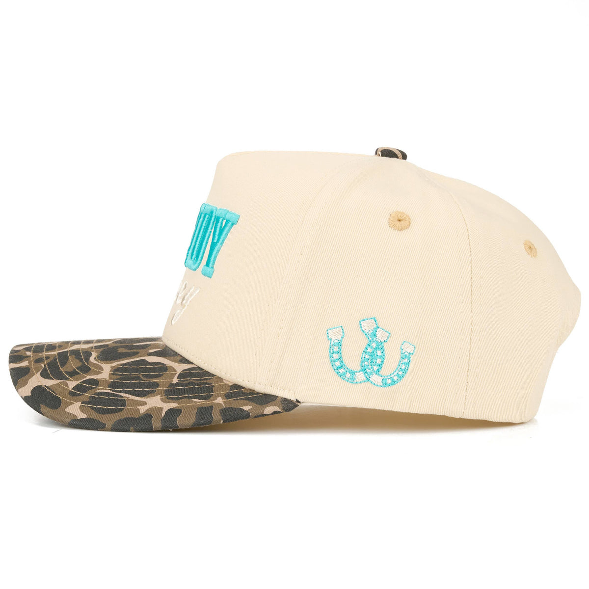 C.C HOWDY HONEY Letter Embroidered on Two Tone Trucker Hat