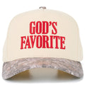 C.C GOD'S FAVORITE Letter on Two Tone Trucker Hat