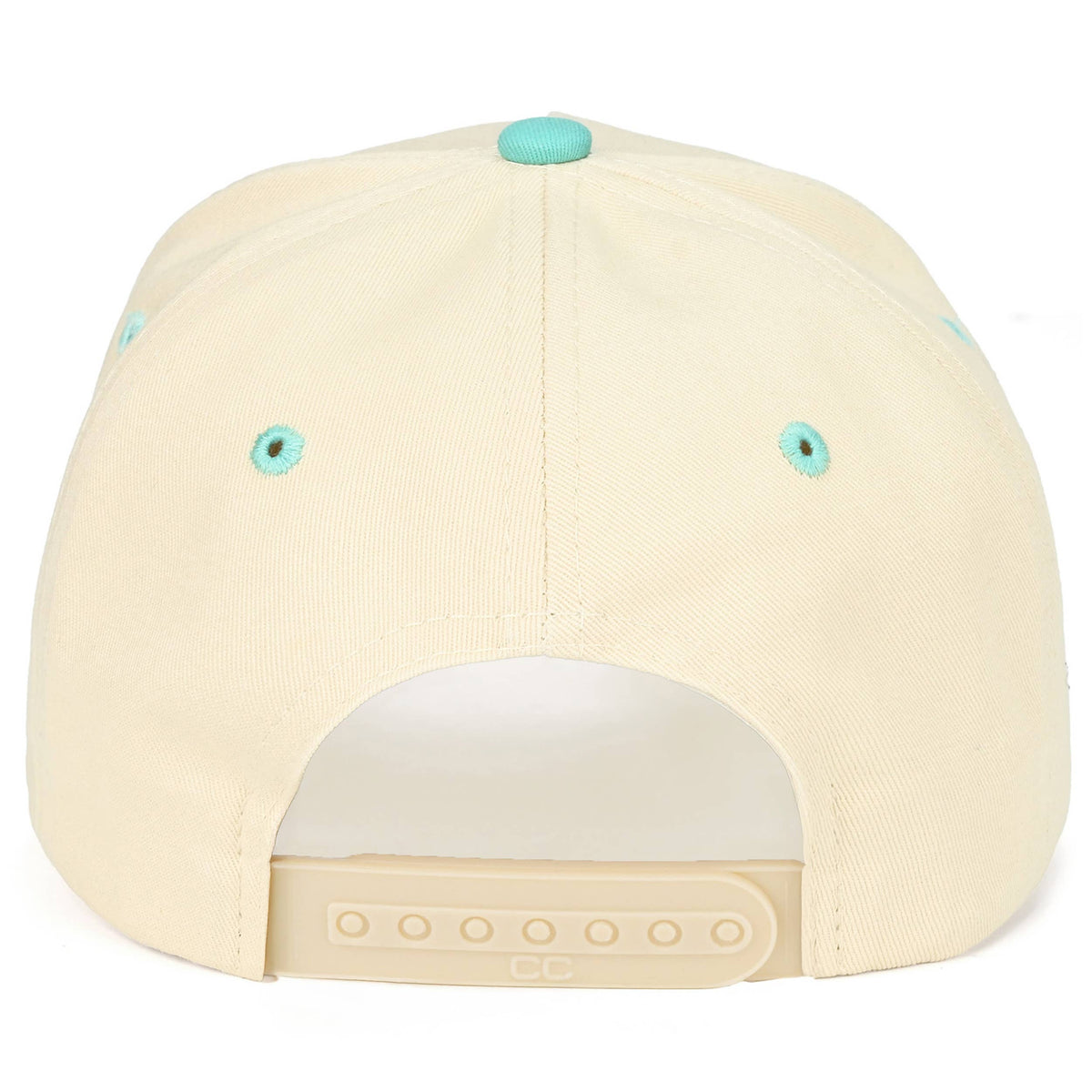 C.C BEACHIN' Letter Embroidered on Two Tone Trucker Hat