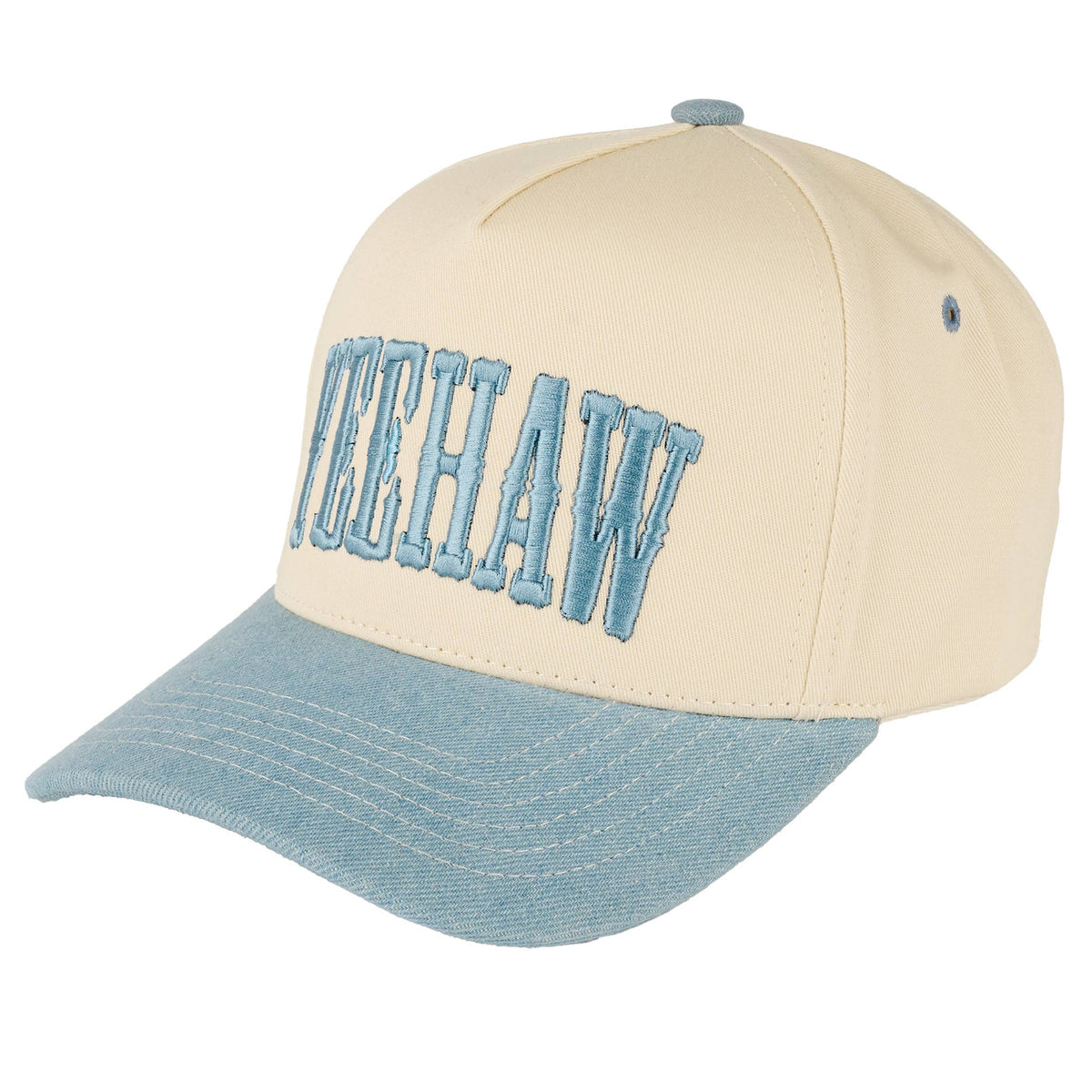 C.C YEEHAW Embroidery Two Tone Cotton Trucker Cap
