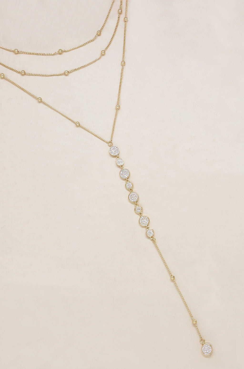 Bali Dreams Crystal Lariat Necklace