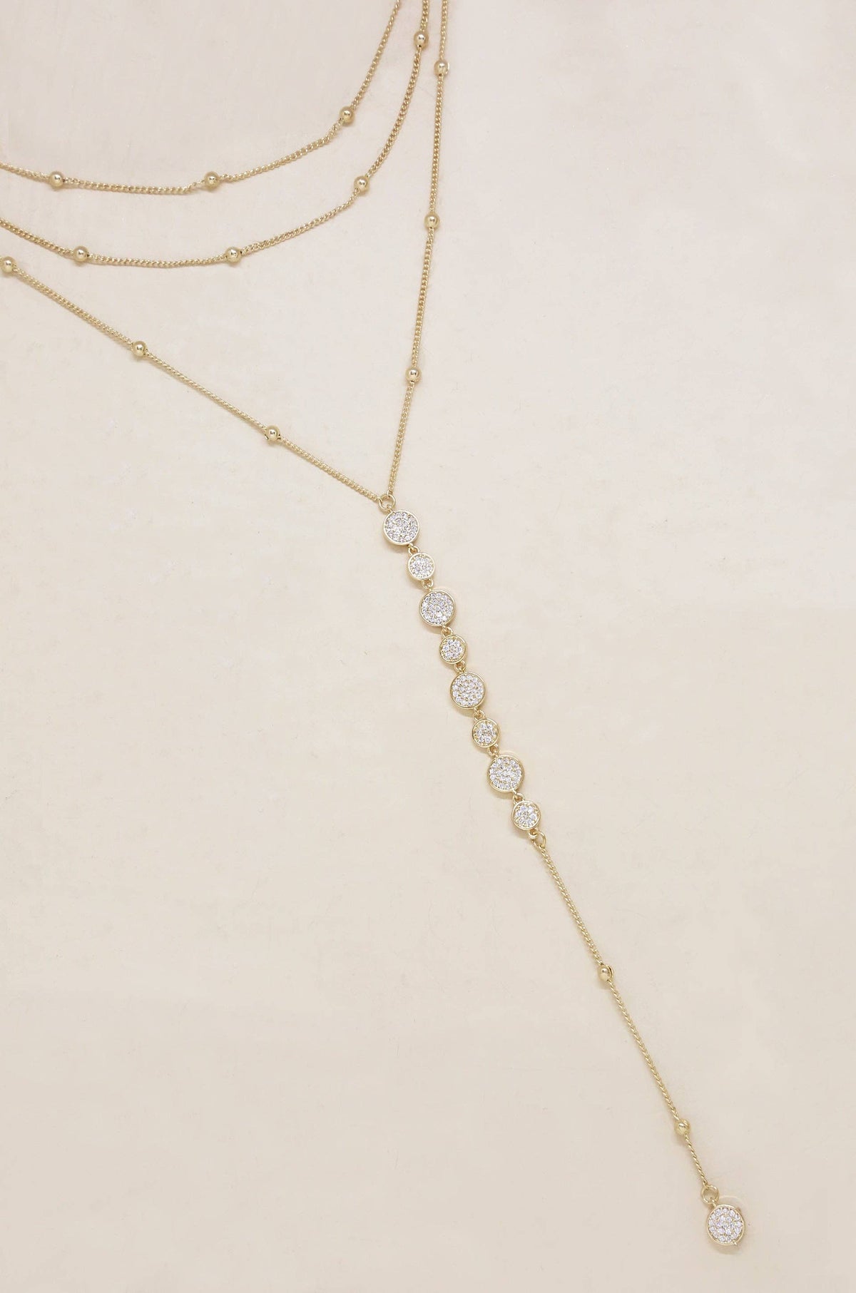 Bali Dreams Crystal Lariat Necklace