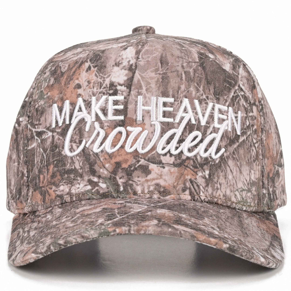 C.C MAKE HEAVEN CROWDED Letter Embroidered Trucker Hat