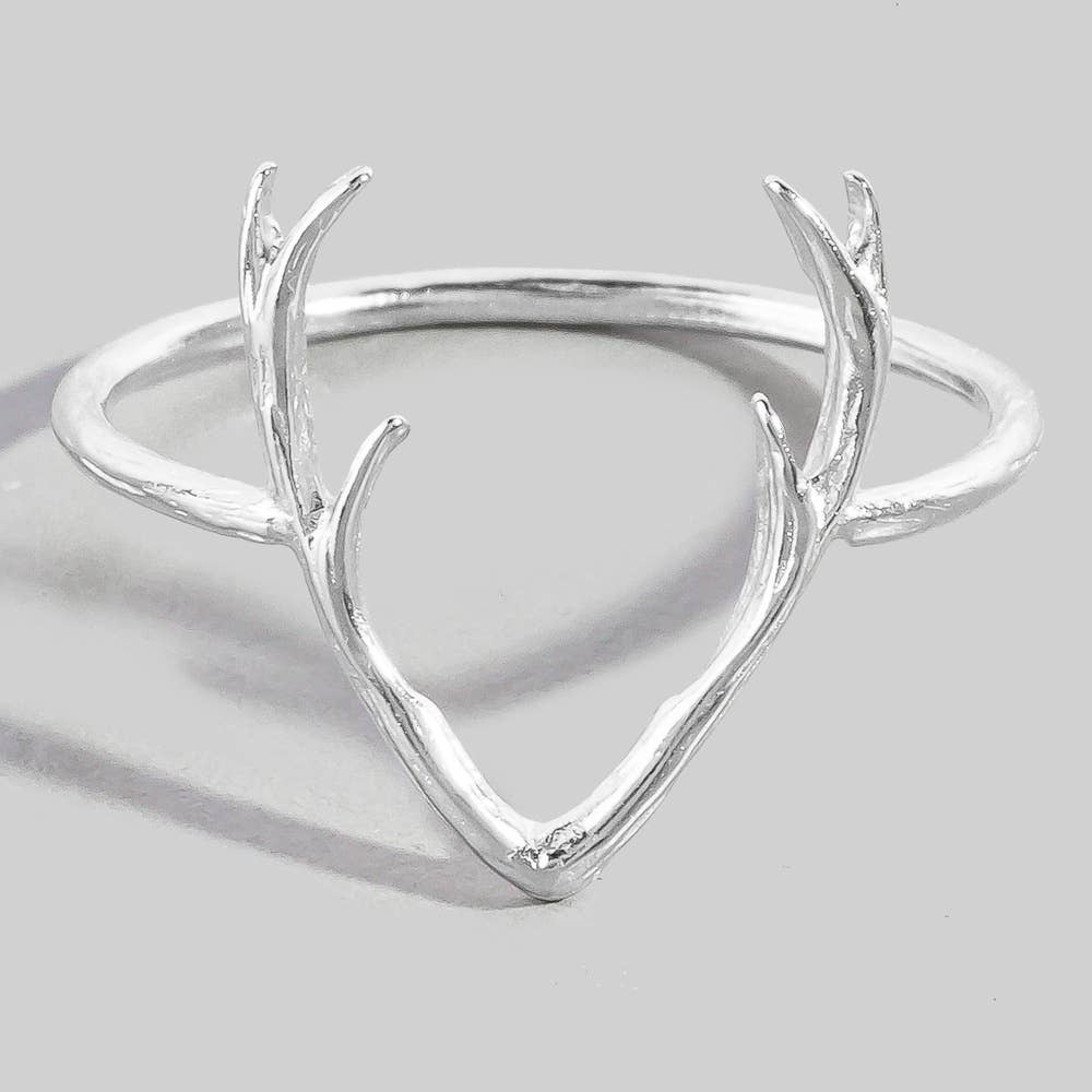 Antler Crown Statement Band Ring