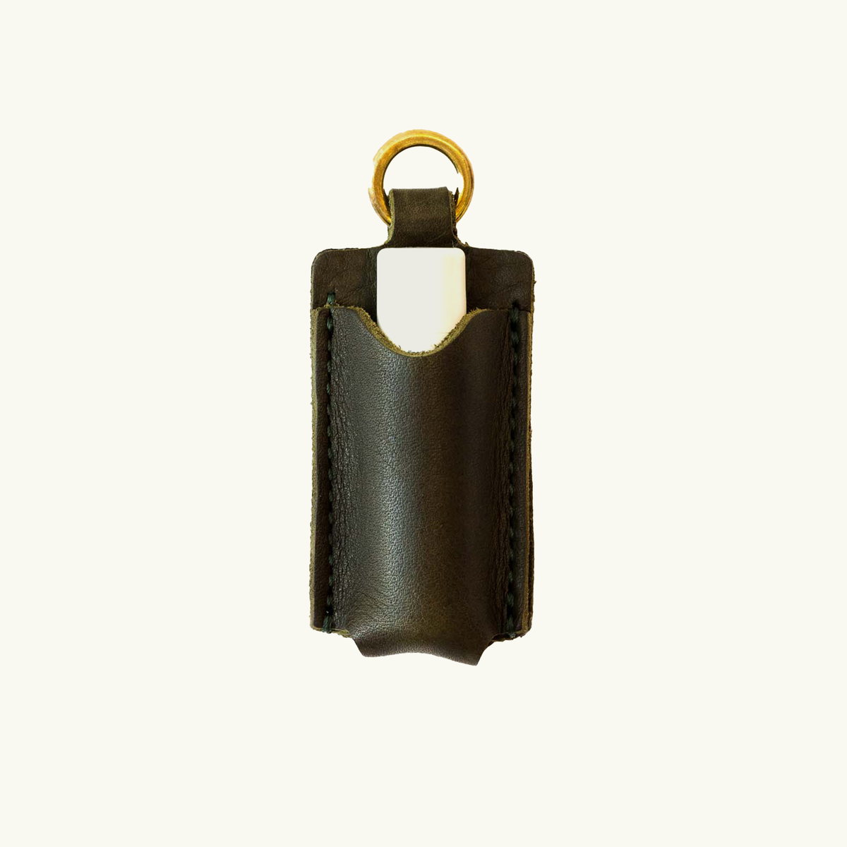 Full-Grain Leather Lip Balm Holder
