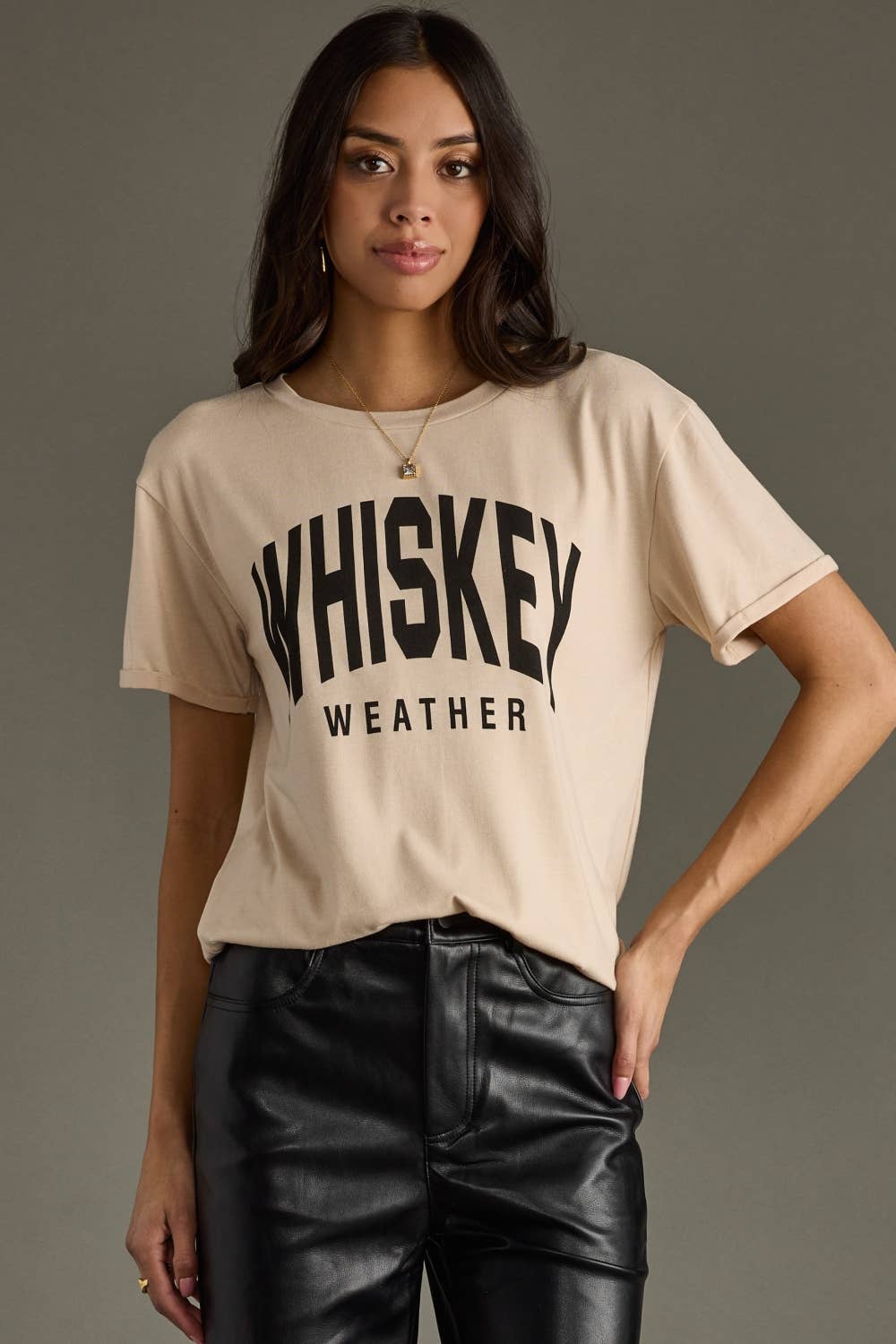 Tan Whiskey Weather Tee