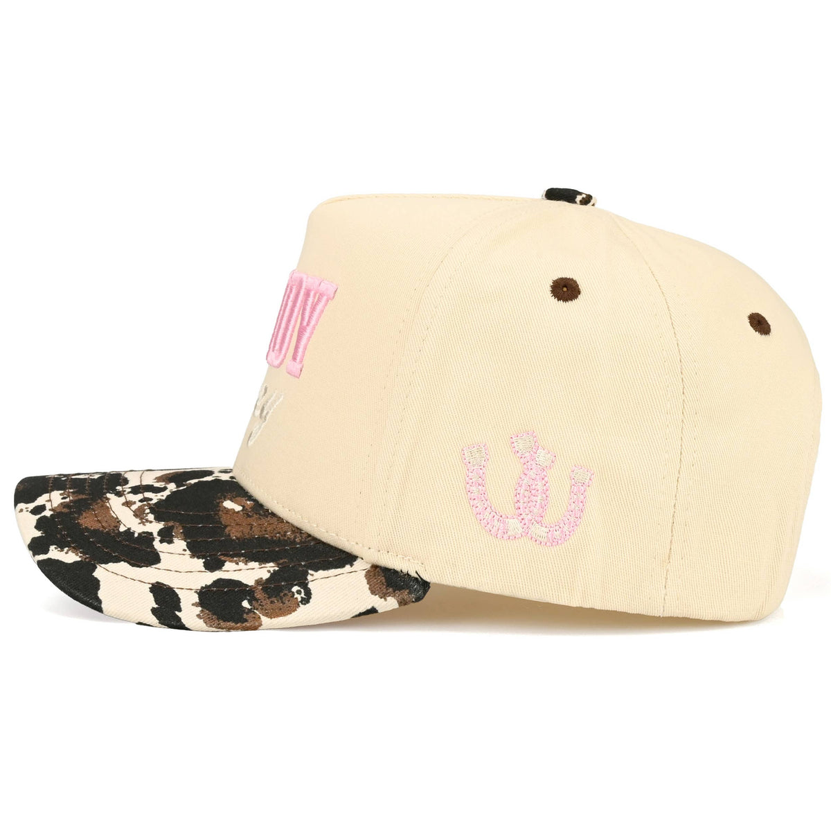 C.C HOWDY HONEY Letter Embroidered on Two Tone Trucker Hat