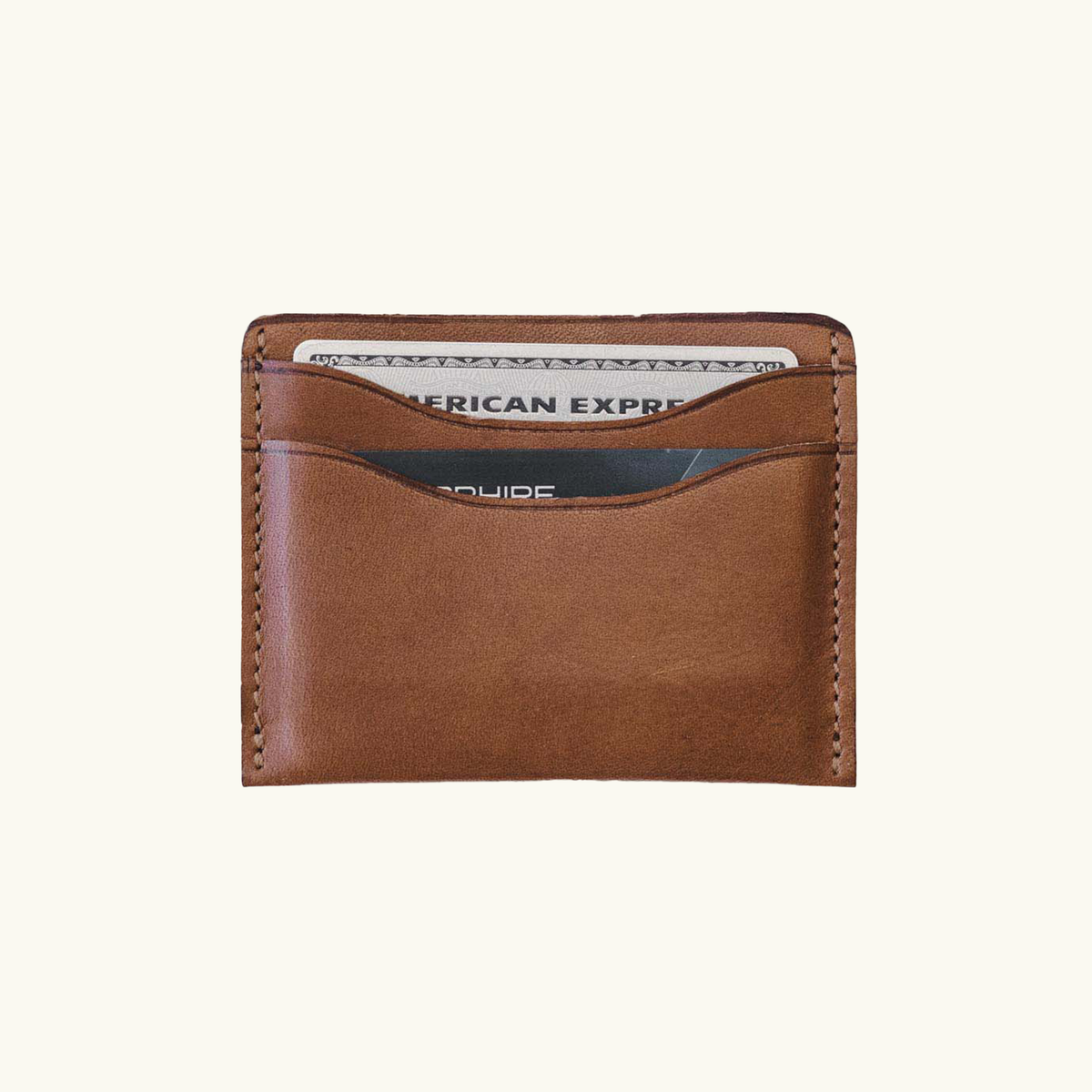 Full-Grain Leather Card Wallet – Slim Minimalist