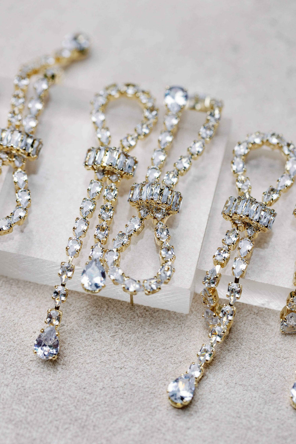 Thoroughbred Diamond Drop Holiday Statement Earrings