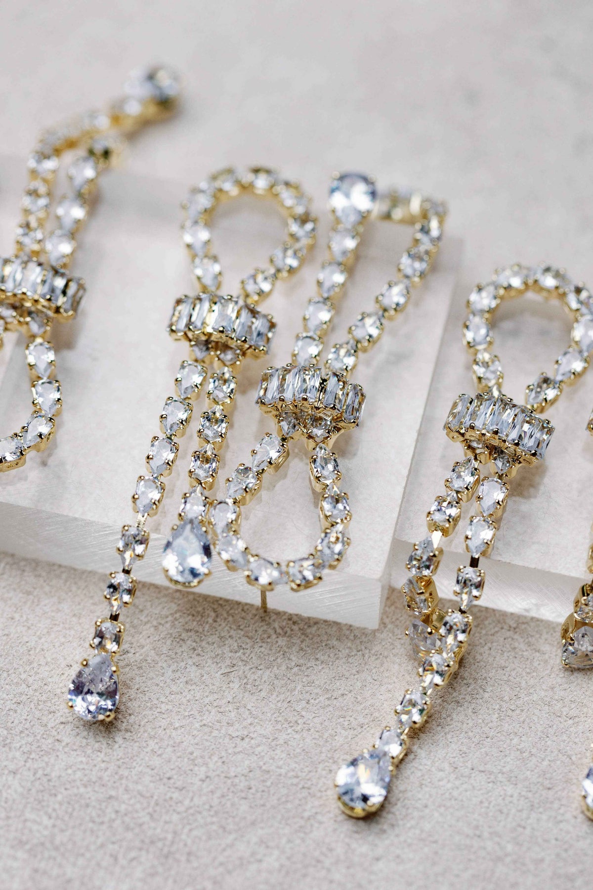 Thoroughbred Diamond Drop Holiday Statement Earrings