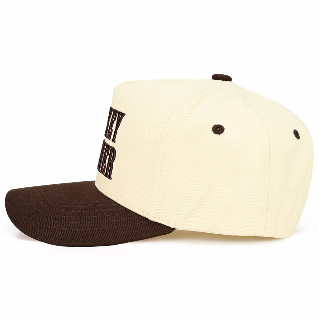 C.C WHISKEY WEATHER Embroidered Letter Two Tone Trucker Hat