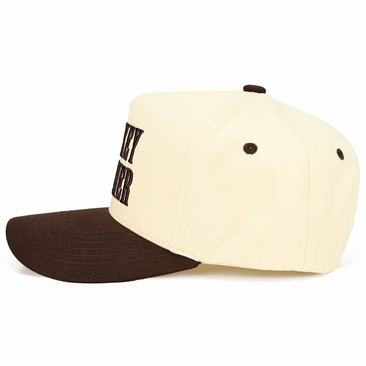 C.C WHISKEY WEATHER Embroidered Letter Two Tone Trucker Hat