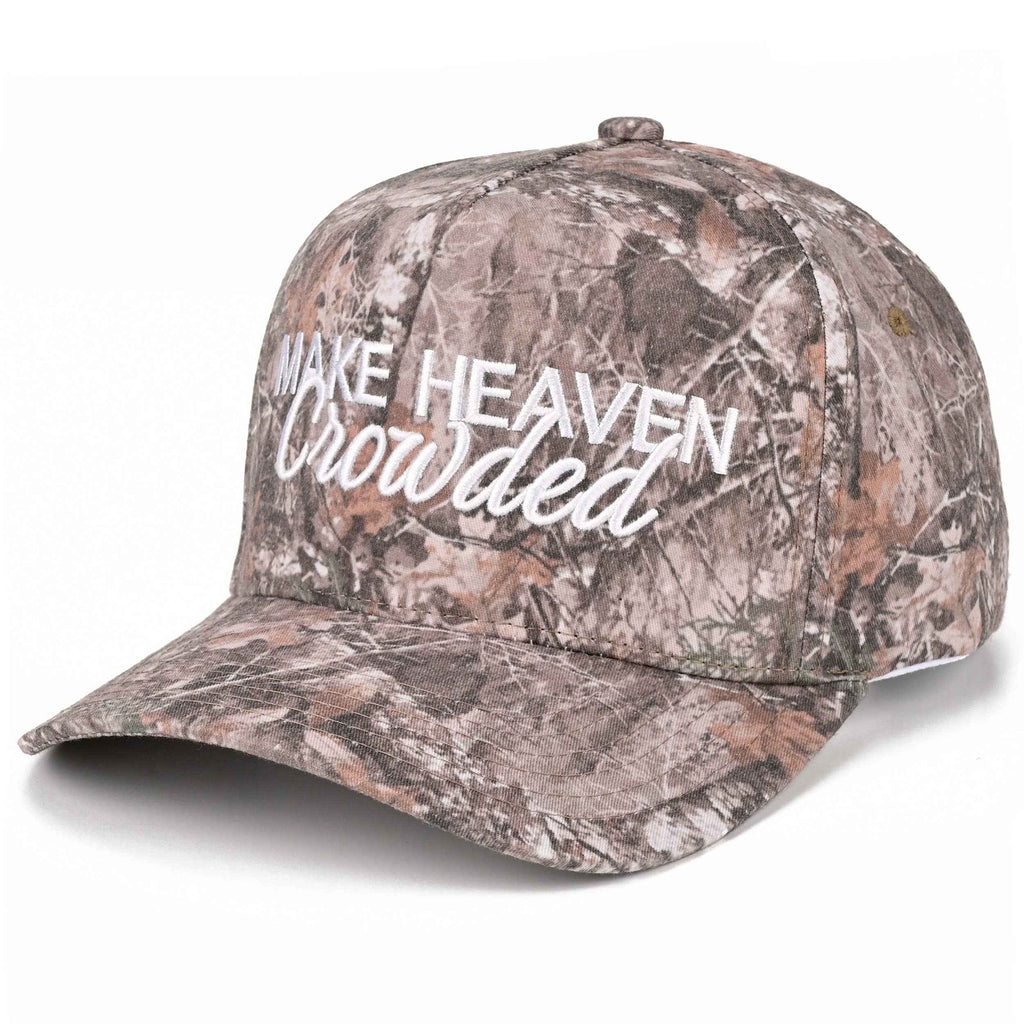 C.C MAKE HEAVEN CROWDED Letter Embroidered Trucker Hat