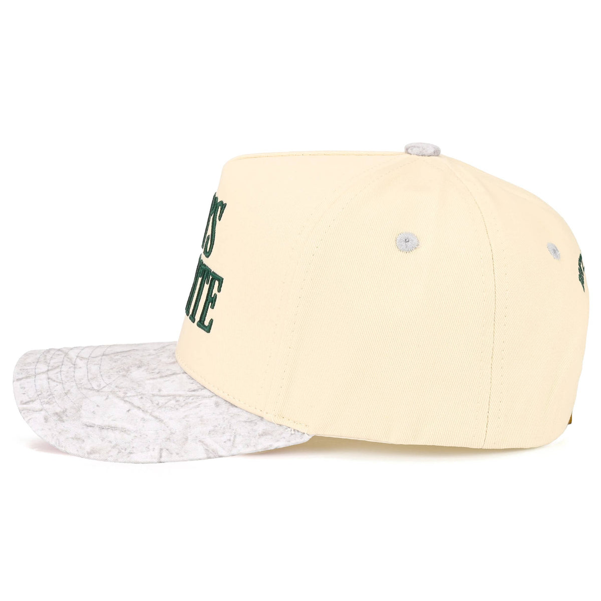 C.C GOD'S FAVORITE Letter on Two Tone Trucker Hat