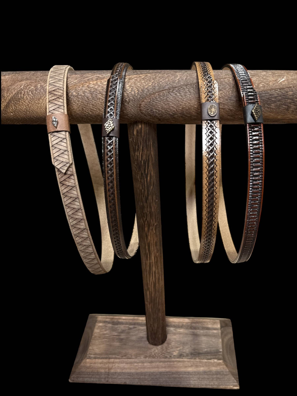 Western Faux Leather Bands