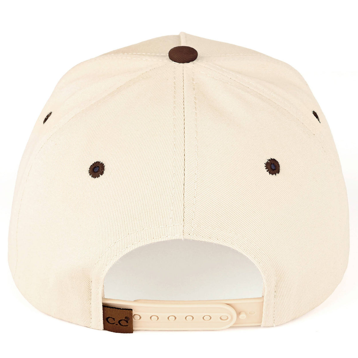 C.C WHISKEY WEATHER Embroidered Letter Two Tone Trucker Hat