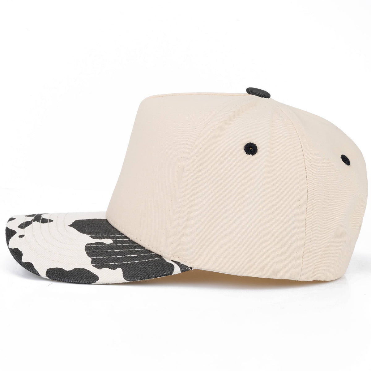 C.C Cow Pattern Print on Bill Plain Trucker Hat