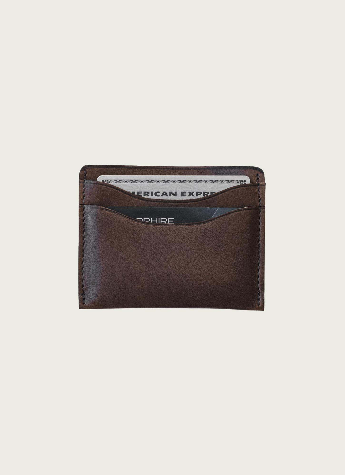 Full-Grain Leather Card Wallet – Slim Minimalist