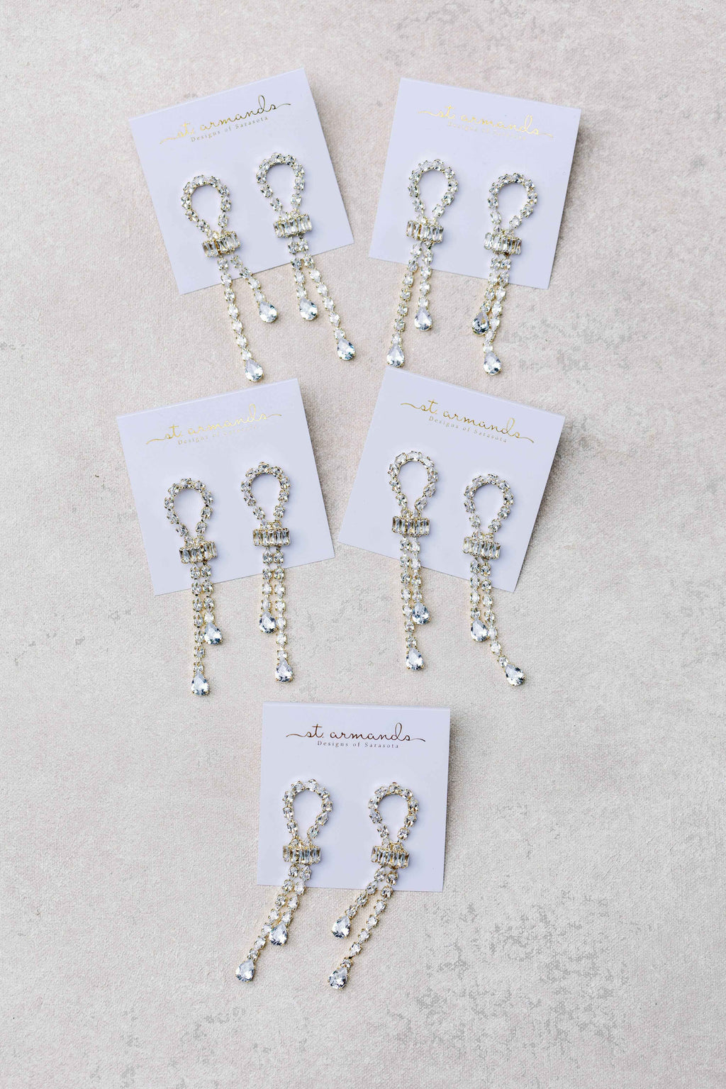 Thoroughbred Diamond Drop Holiday Statement Earrings