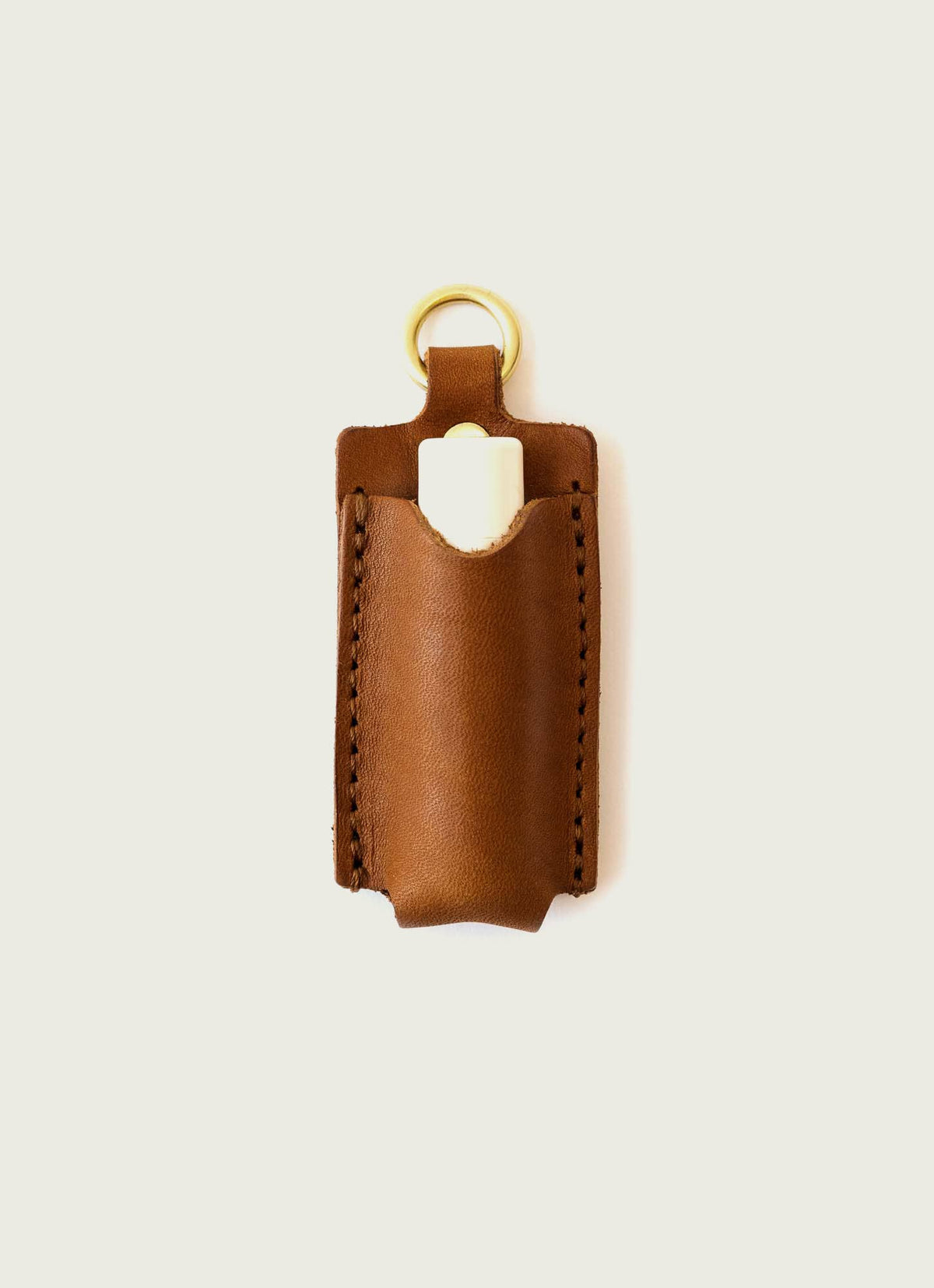 Full-Grain Leather Lip Balm Holder