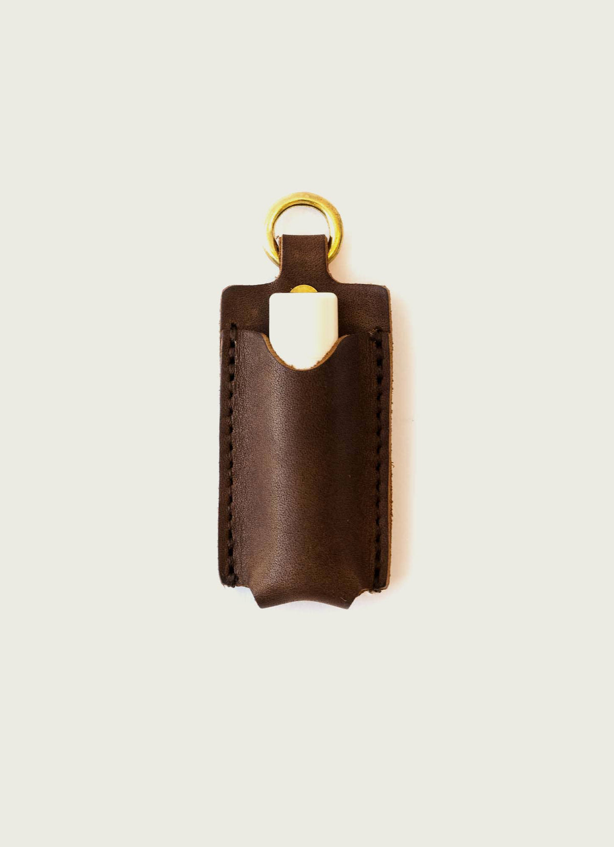Full-Grain Leather Lip Balm Holder