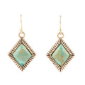 Diamond Days Turquoise Earrings