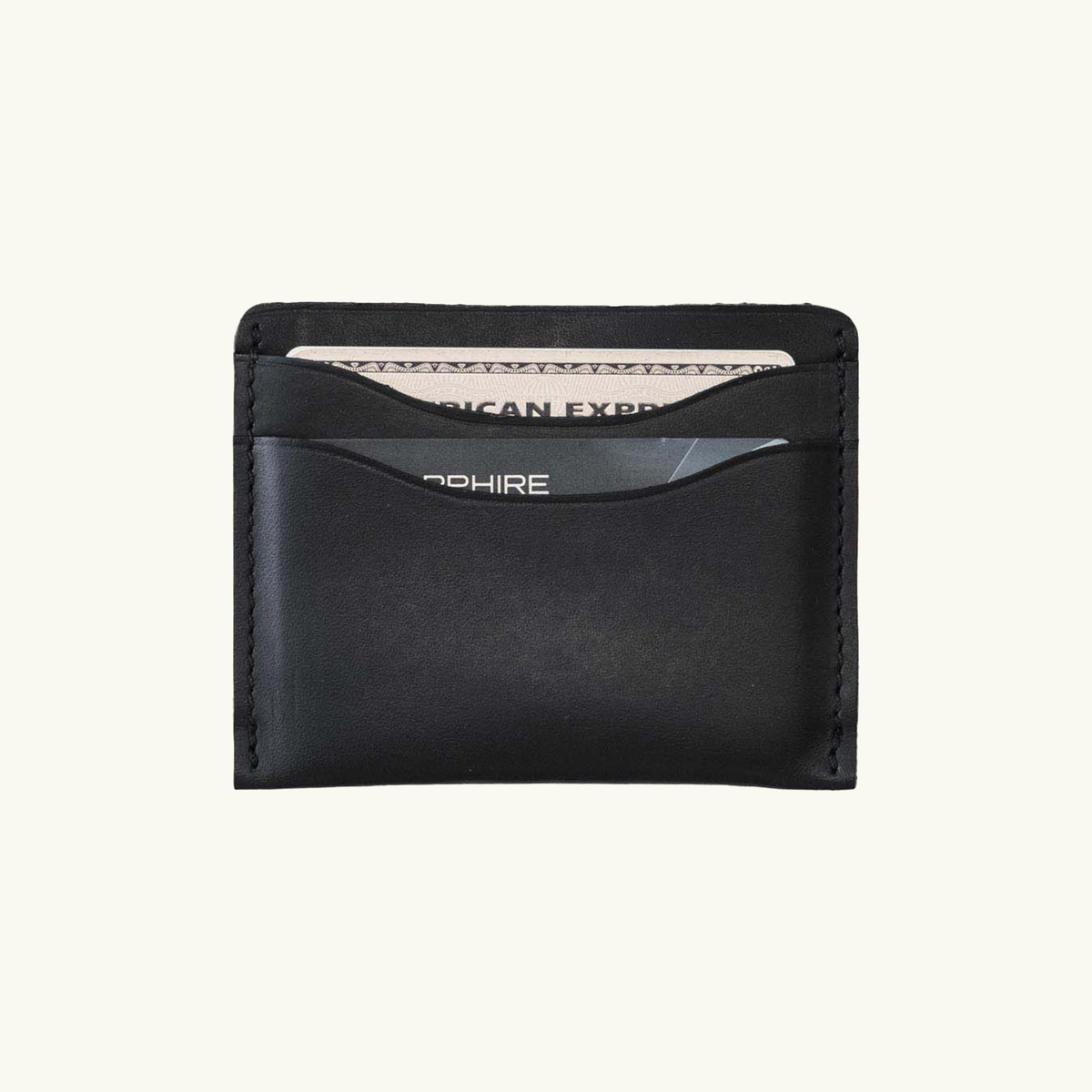 Full-Grain Leather Card Wallet – Slim Minimalist
