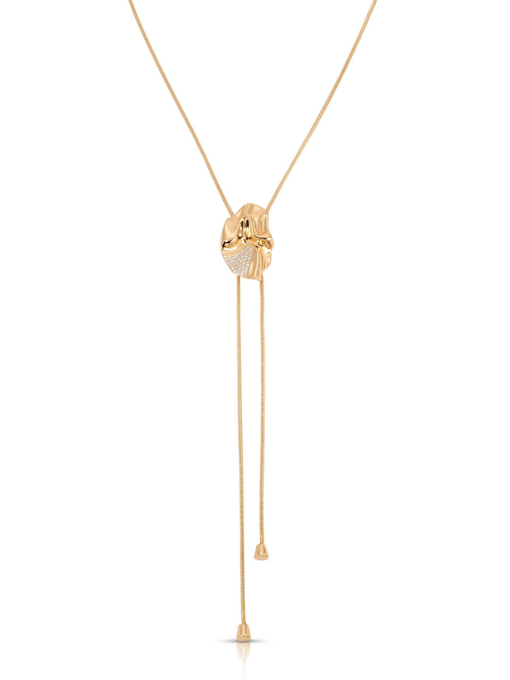 Molten Shine Bolo Necklace