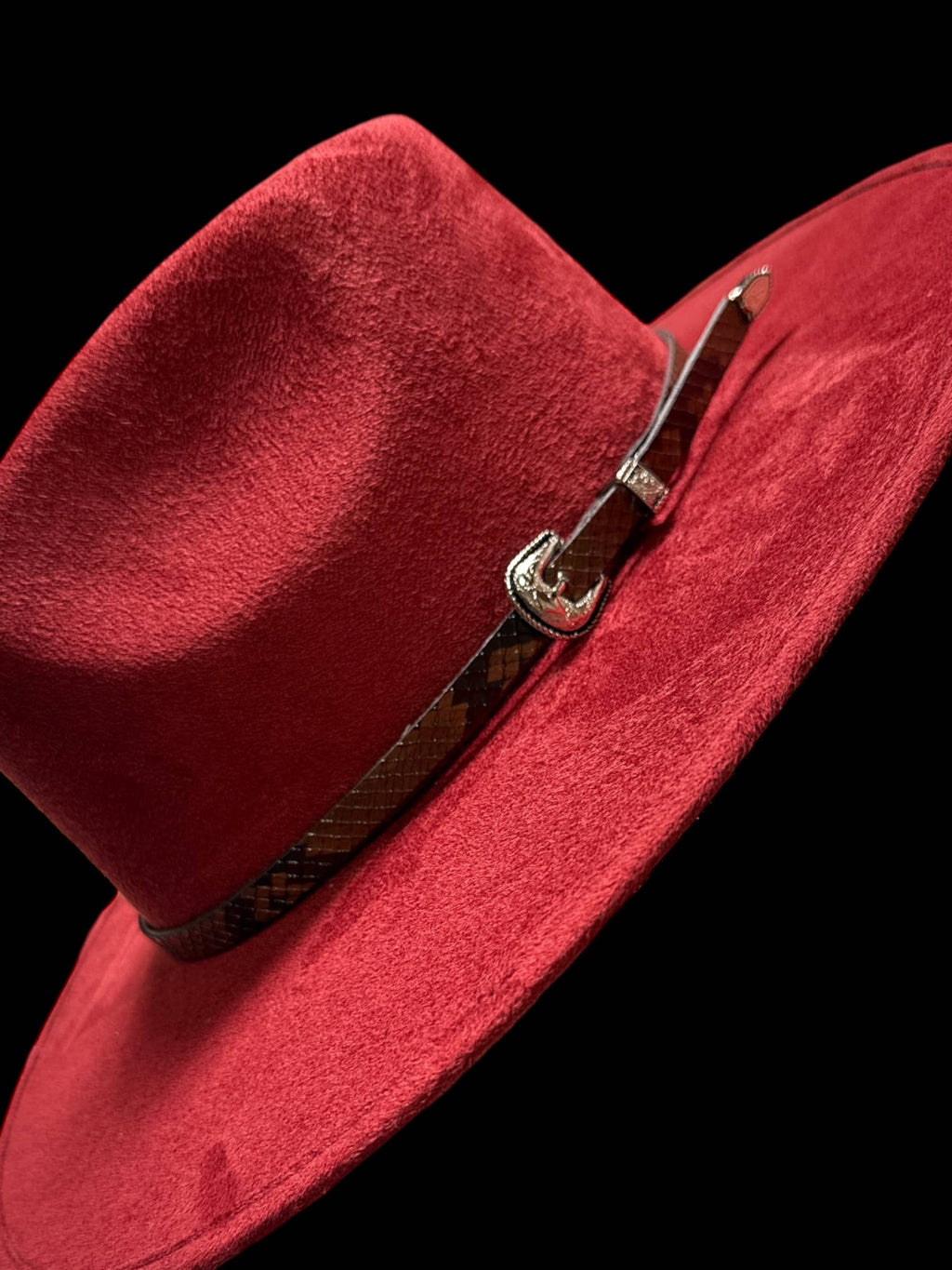 Faux Leather Buckle Belt