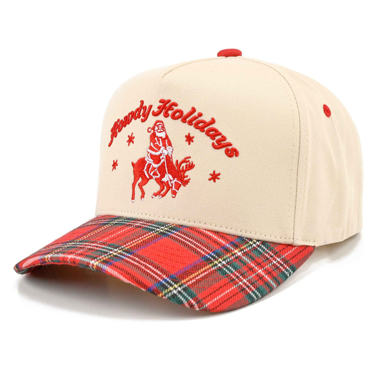 C.C HOWDY HOLIDAYS Letter Embroidered Trucker Cap