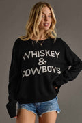 Whiskey & Cowboys Sweater