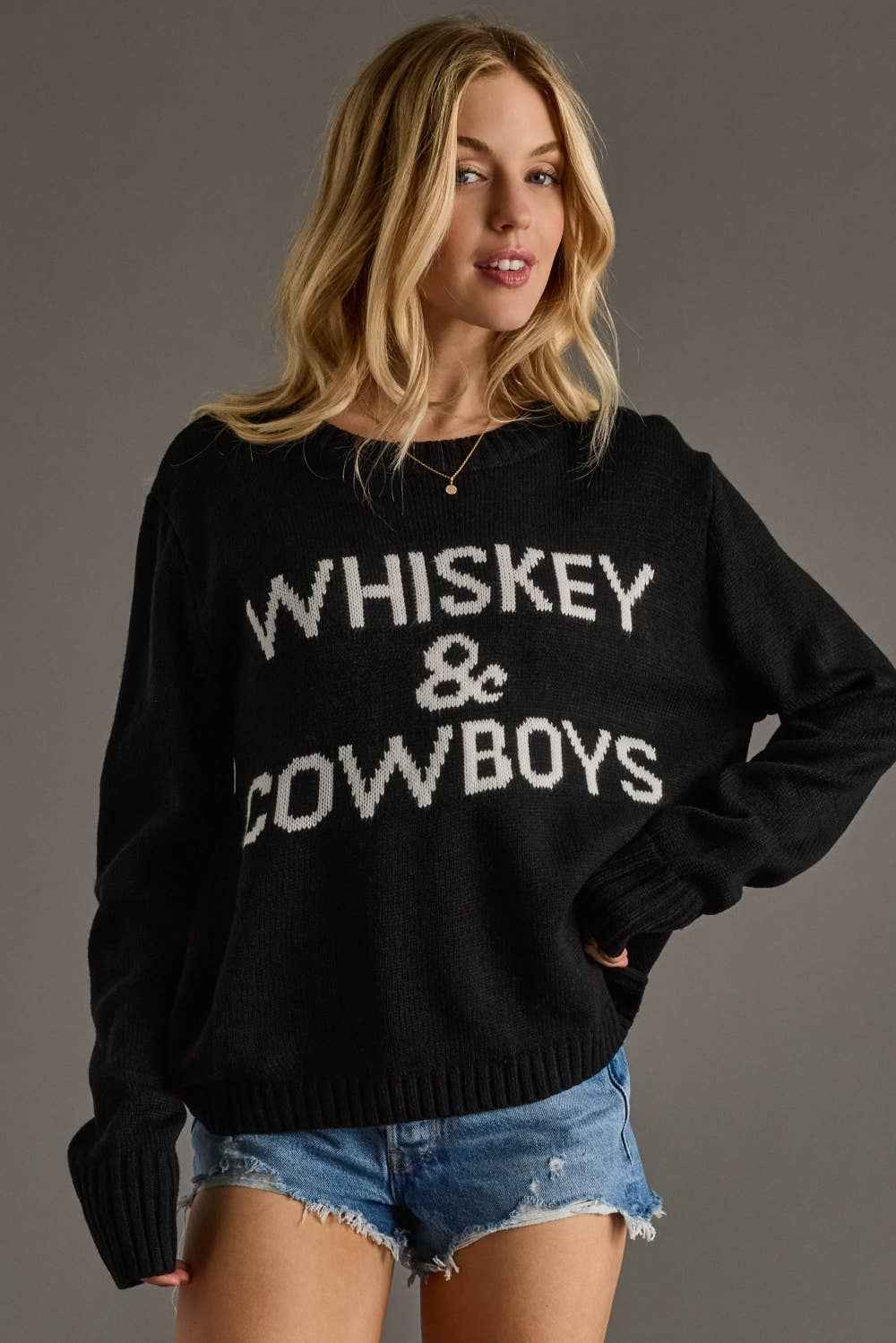 Whiskey & Cowboys Sweater