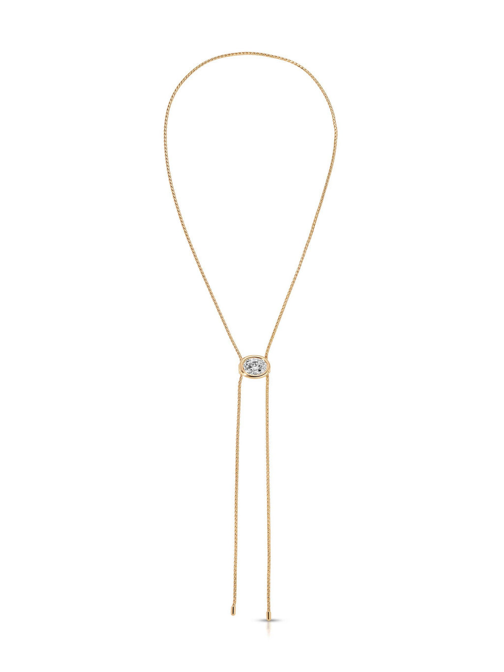 Bezel Bolo Necklace
