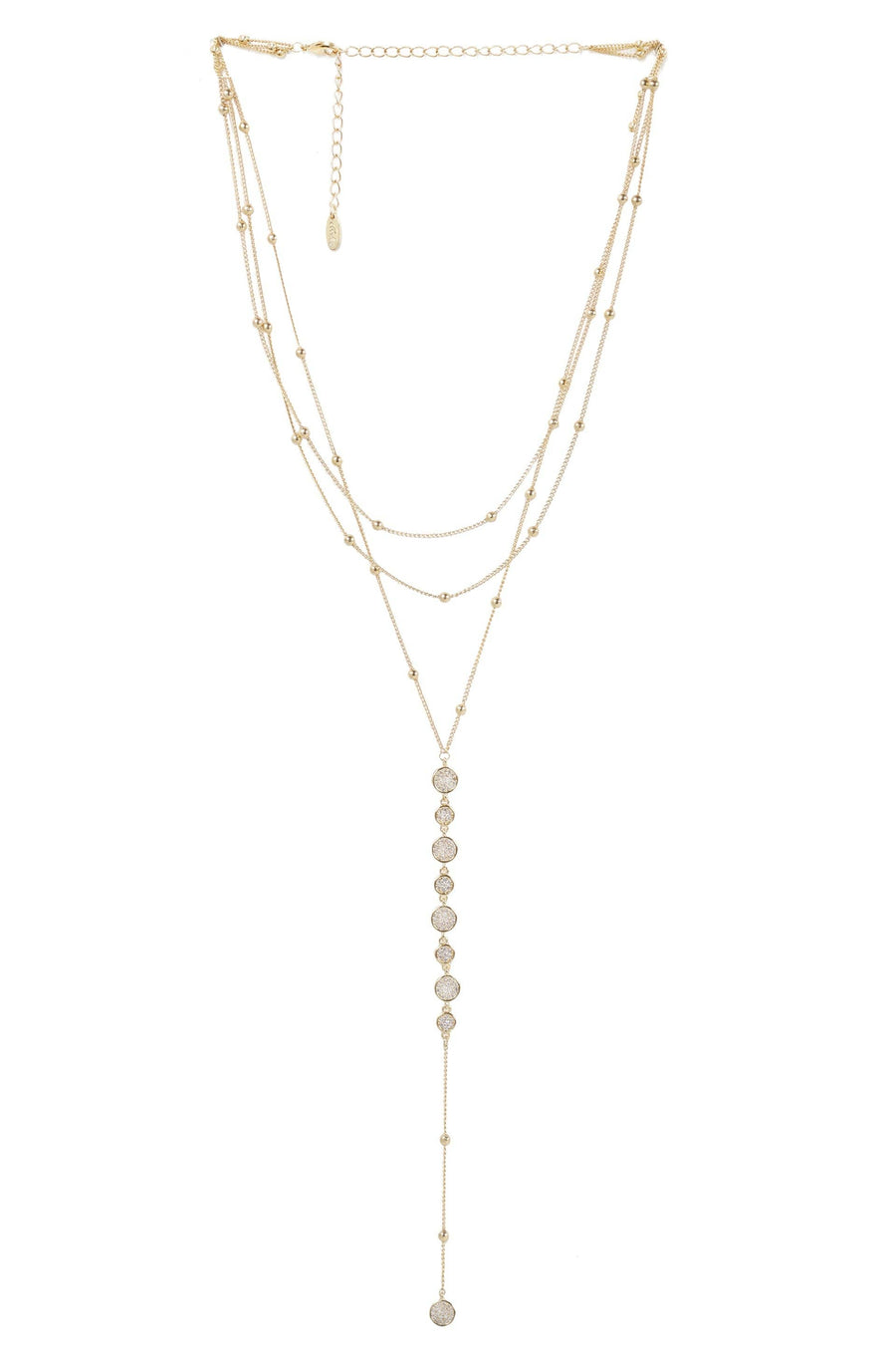 Bali Dreams Crystal Lariat Necklace