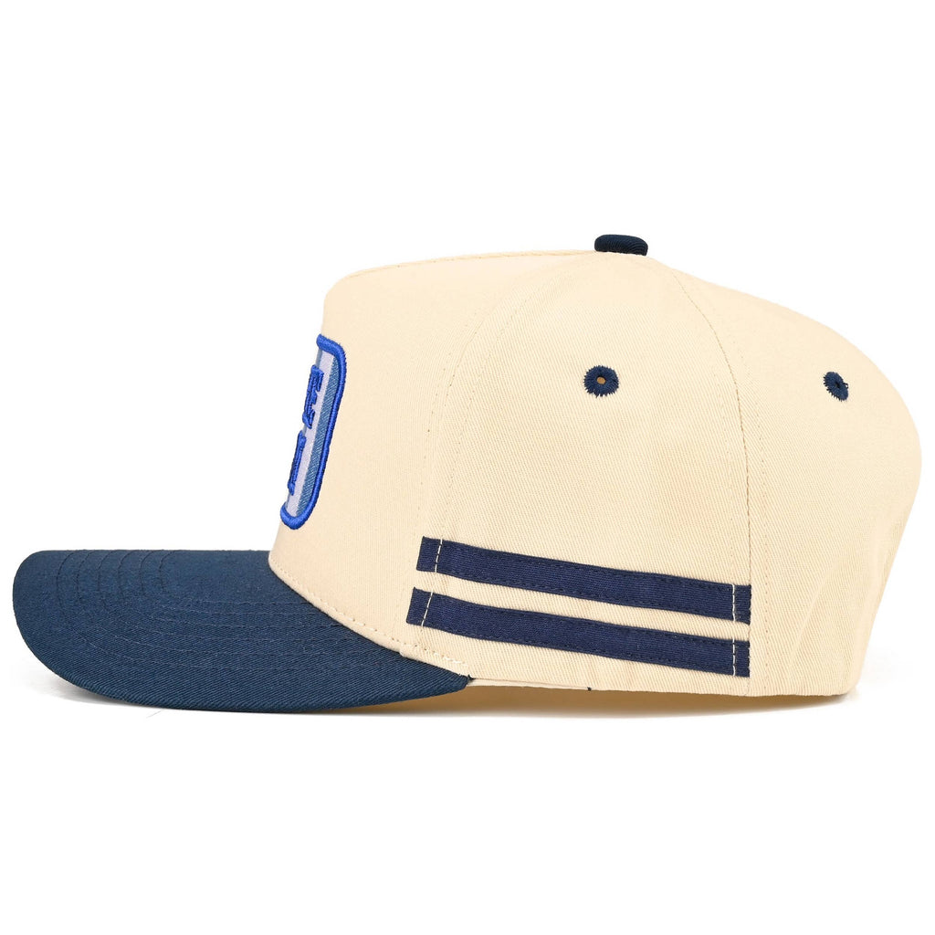 C.C LAKE BUM Letter Embroidered Two Tone Trucker Hat
